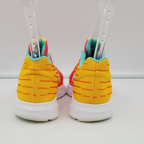 Nike Downshifter 8 Sneaker, Pink/Orange/Teal, Size 5Y - Picture 4 of 7